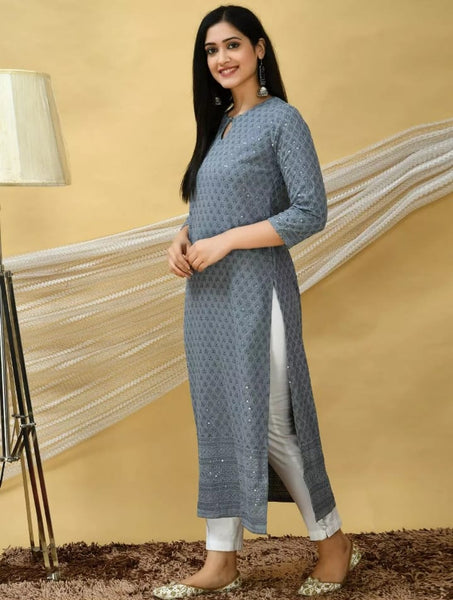 Sequence kurti and pants sets