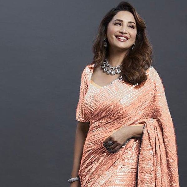 Women's Sequins Silk Fancy Saree